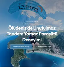 FLY LAPUTA FETHIYE YAMAÇ PARAŞÜTÜ TUTUS